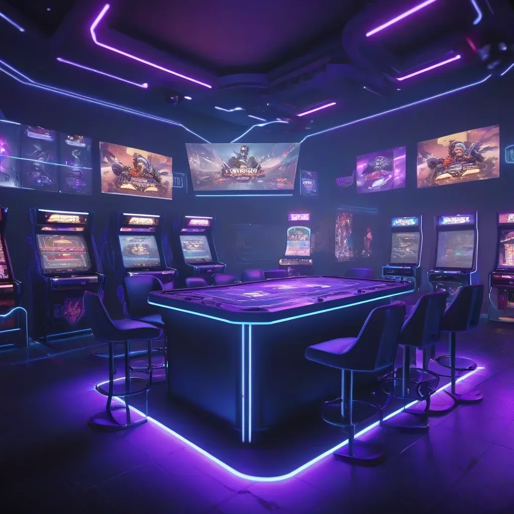 Neon Gaming Lounge